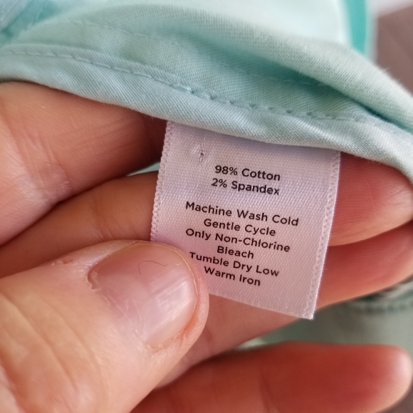 Talbots soft, thick, stretch cotton/spandex Spring jacket, beautiful minty blue - Picture 7 of 7